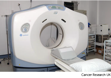 Photo of a CT scanner 